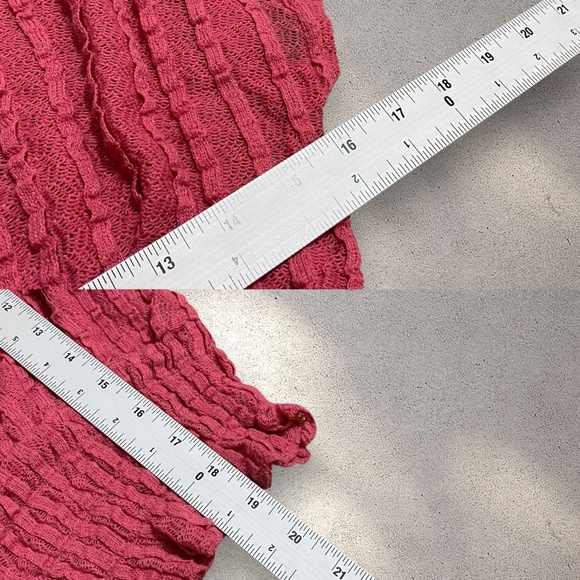 Candie’s Pink Square Neck Smocked Babydoll Knit Top - Picture 4 of 4